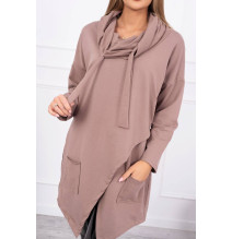 Nő tunika oversize MI0017 mocca