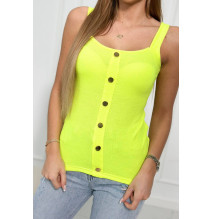 Női tank felső MI8977 neon sárga