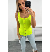 Női tank felső MI8977 neon sárga