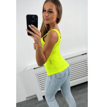 Női tank felső MI8977 neon sárga