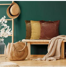 Bársony párnahuzat BLINK 18 sötétzöld