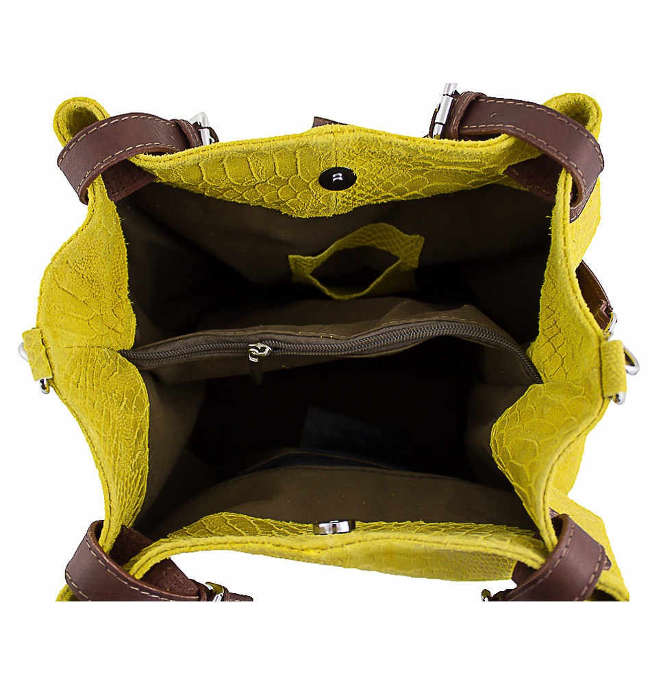 Bőr kézitáska nyomtatási táska 35 kék