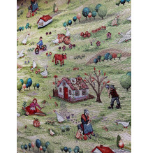 Szövet méterenként Gobelin Eden 1177, h. 140 cm