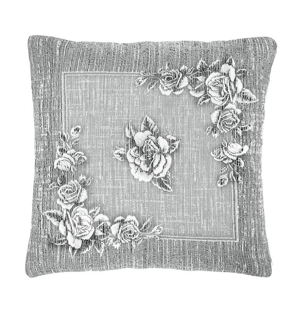 Párnahuzat gobelin, szürke zsenília IT031