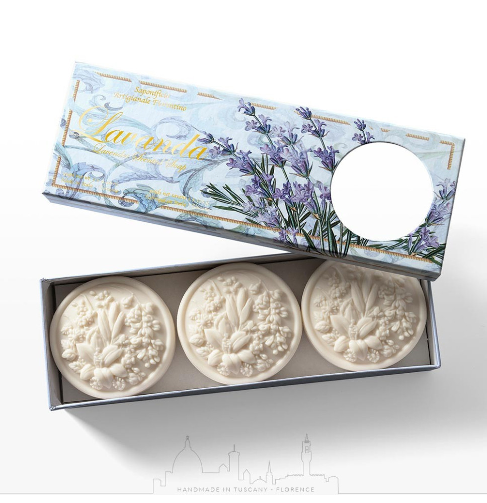 SA Fiorentino levendula természetes szilárd szappan 3 x 125 g
