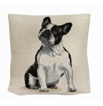 Párnahuzat gobelin 42x42 cm Buldog