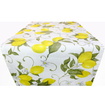 dekoratív szövet pamut Citrom,magasság 140 cm