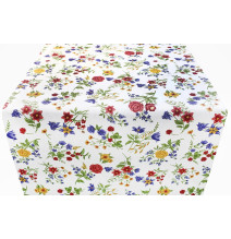 Dekoratív szövet Réti virágok, szélesség 140 cm