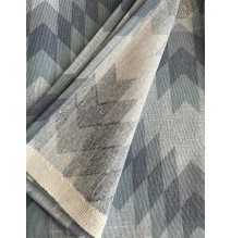 Ágytakaró Piquet Zig-zag kék