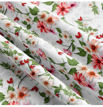 Mintás szövet MIGD370 Virágok, magassága 150 cm