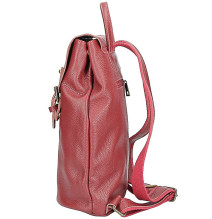 Bőr hátizsák MI202 sötétvörös Made in Italy