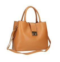 Fehér bőr kézitáska 1137 Made in Italy