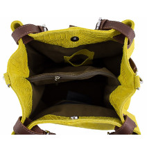 Bőr kézitáska nyomtatási táska 35 menta