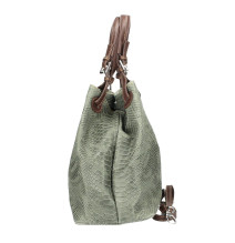 Bőr kézitáska nyomtatási táska 35 menta