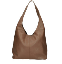 Bőr válltáska 590 barna Made in Italy