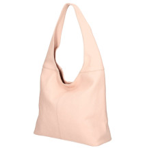 Bőr válltáska 590 rózsaszín Made in Italy