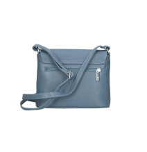 Női bőr válltáska MI64 azúrkék