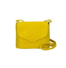 Női bőr válltáska MI64 sötét okker