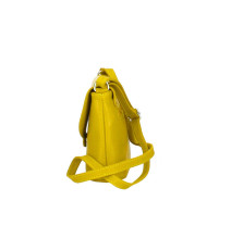 Női bőr válltáska MI64 sötét okker