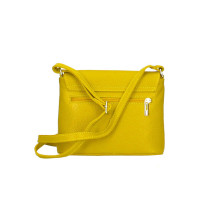 Női bőr válltáska MI64 sötét okker