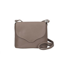 Női bőr válltáska MI64 szürkésbarna