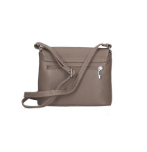 Női bőr válltáska MI64 szürkésbarna