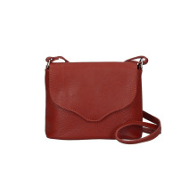 Női bőr válltáska MI64 sötét vörös
