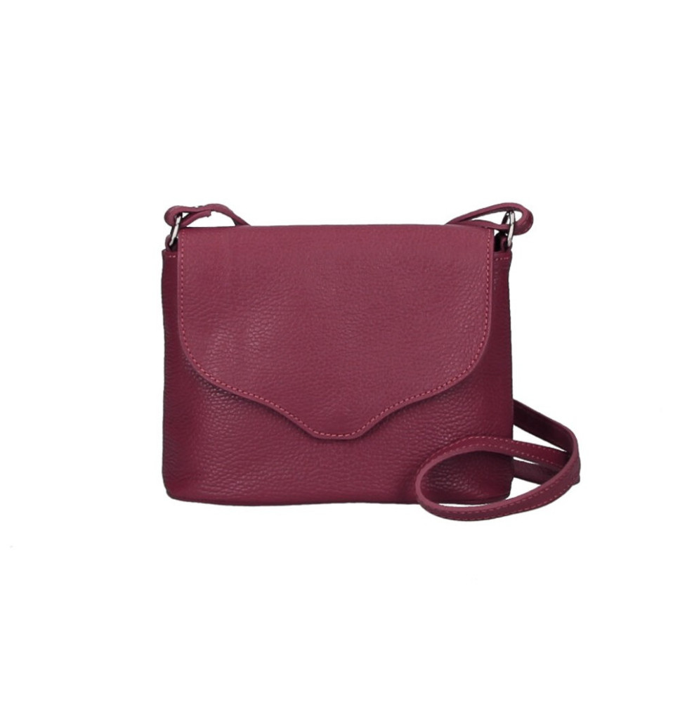 Női bőr válltáska MI64 bor
