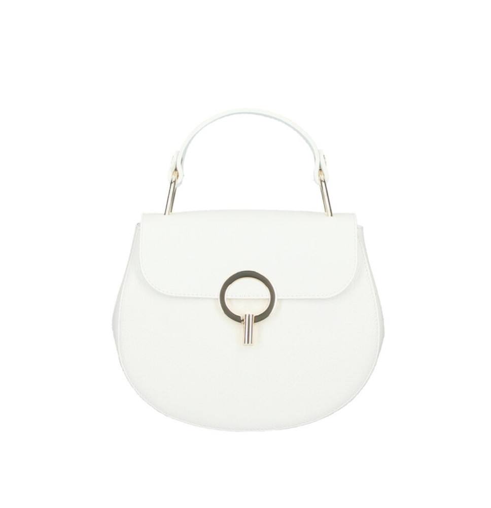 Női bőr kézitáska MI79 fehér