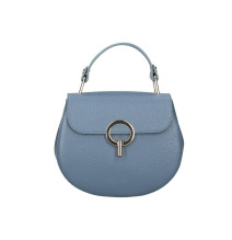 Női bőr kézitáska MI79 azúrkék