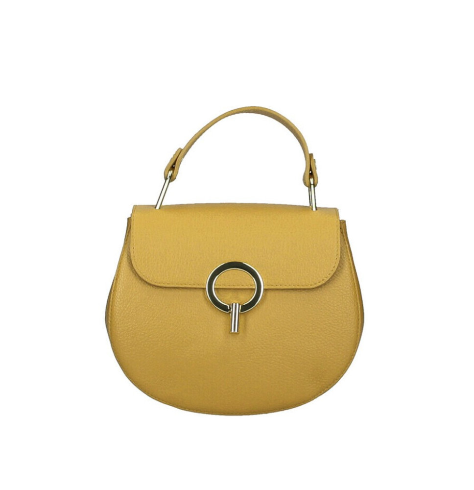 Női bőr kézitáska MI79 okker