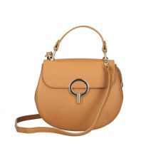 Női bőr kézitáska MI79 okker