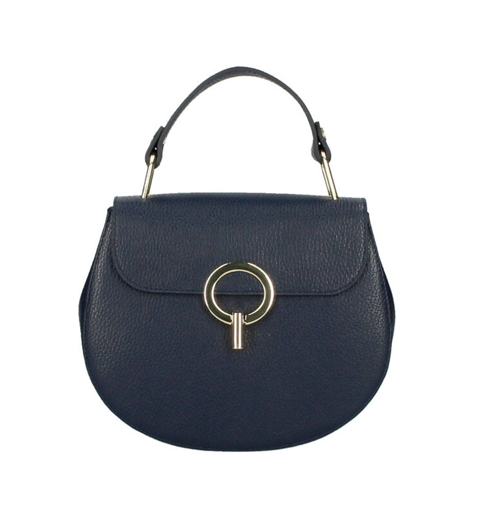 Női bőr kézitáska MI79 sötétkék