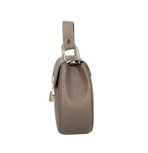 Női bőr kézitáska MI79 sötétszürke-barna