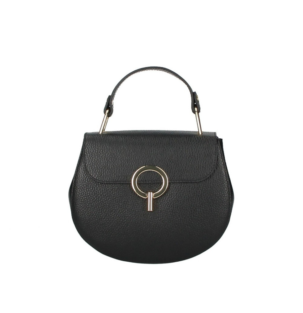 Női bőr kézitáska MI79 fekete