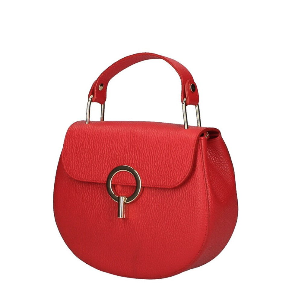 Női bőr kézitáska MI79 piros