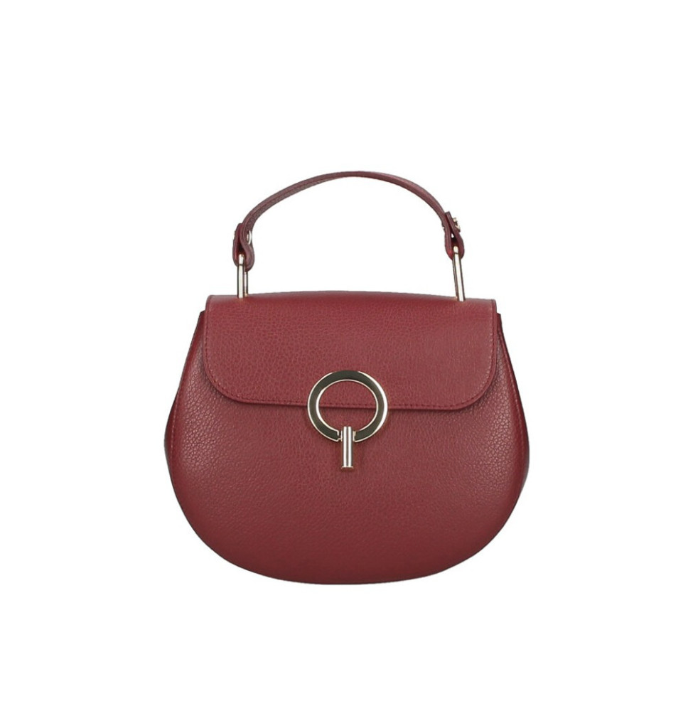 Női bőr kézitáska MI79 sötét vörös