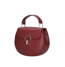 Női bőr kézitáska MI79 sötét vörös