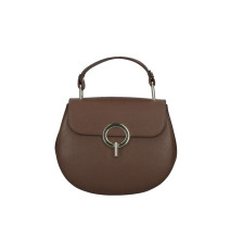 Női bőr kézitáska MI79 sötétbarna