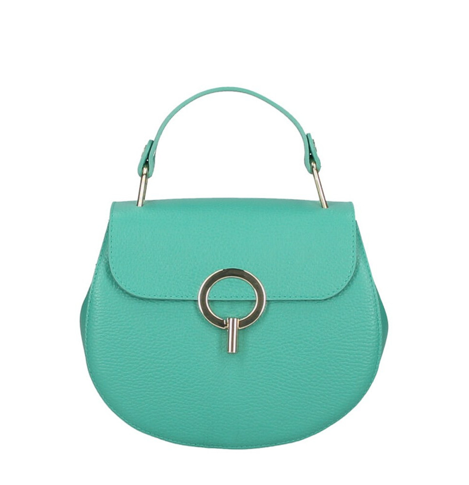 Női bőr kézitáska MI79 türkiz zöld