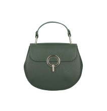 Női bőr kézitáska MI79 sötétzöld