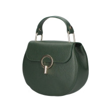 Női bőr kézitáska MI79 sötétzöld