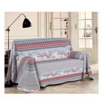 Takaró a kanapén/Pléd piros Hóember