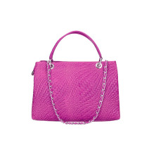 Bőr kézitáska 765 fukszia Made in Italy
