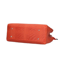 Bőr kézitáska 765 piros Made in Italy