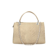 Bőr kézitáska 765 szürkésbarna Made in Italy