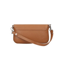 Bőr kézitáska 766 konyak Made in Italy