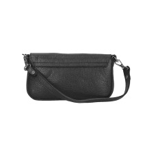 Bőr kézitáska 766 feketé Made in Italy