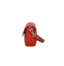 Bőr kézitáska 766 piros Made in Italy