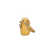 Bőr kézitáska 766 okker Made in Italy